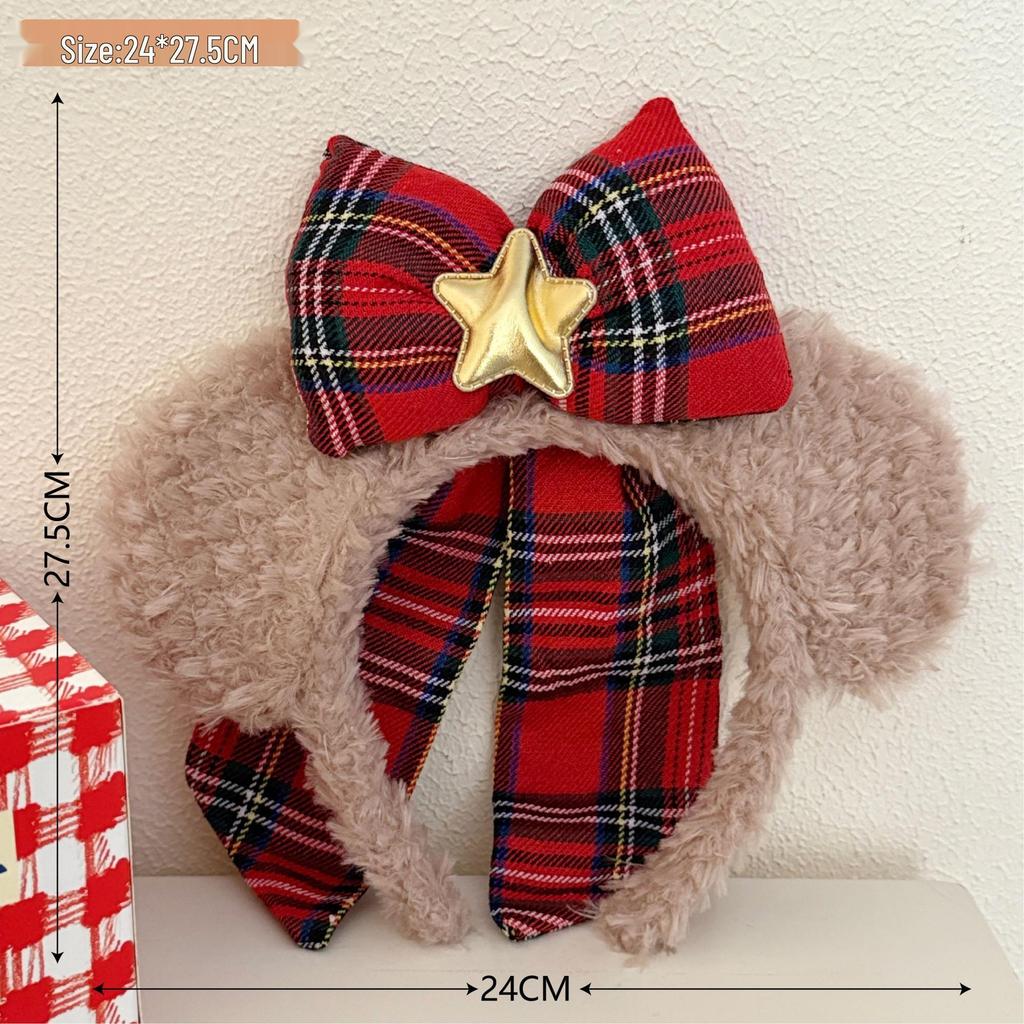 Christmas Plush Snowman Headband - Cute Holiday Hair Accessory for Girls, Perfect for Photos, Performances, Makeup, Face Washing.
