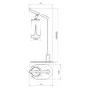 Lampa Biurkowa Flower 1 Gu10 Biały  Alu Milagro Ml0276