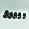 BUC Black 4mm 6mm 8mm 10mm 12mm Pneumatic Push-In Quick Joint Fittings Manual Ball Valve Hand Turn Switch Connector