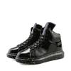 Fashion Patent Leather Casual Sneakers Men Designer Glitter Platform Shoes Men Women Red Sneaker Lightweight Mens High Top Shoes