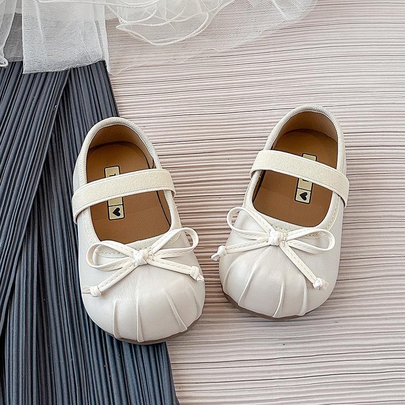 

Girls Performance Shoes for Young Children2026Spring and Autumn New Style Children s Solid Color Simple Cute Bowknot Single Shoes Korean Style 23Inner Length14.5cm бежевый