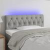 VidaXL LED Headboard Bedroom Furniture Single Bed Accessory Headboard Bed Frame Interior Light Grey 3121938