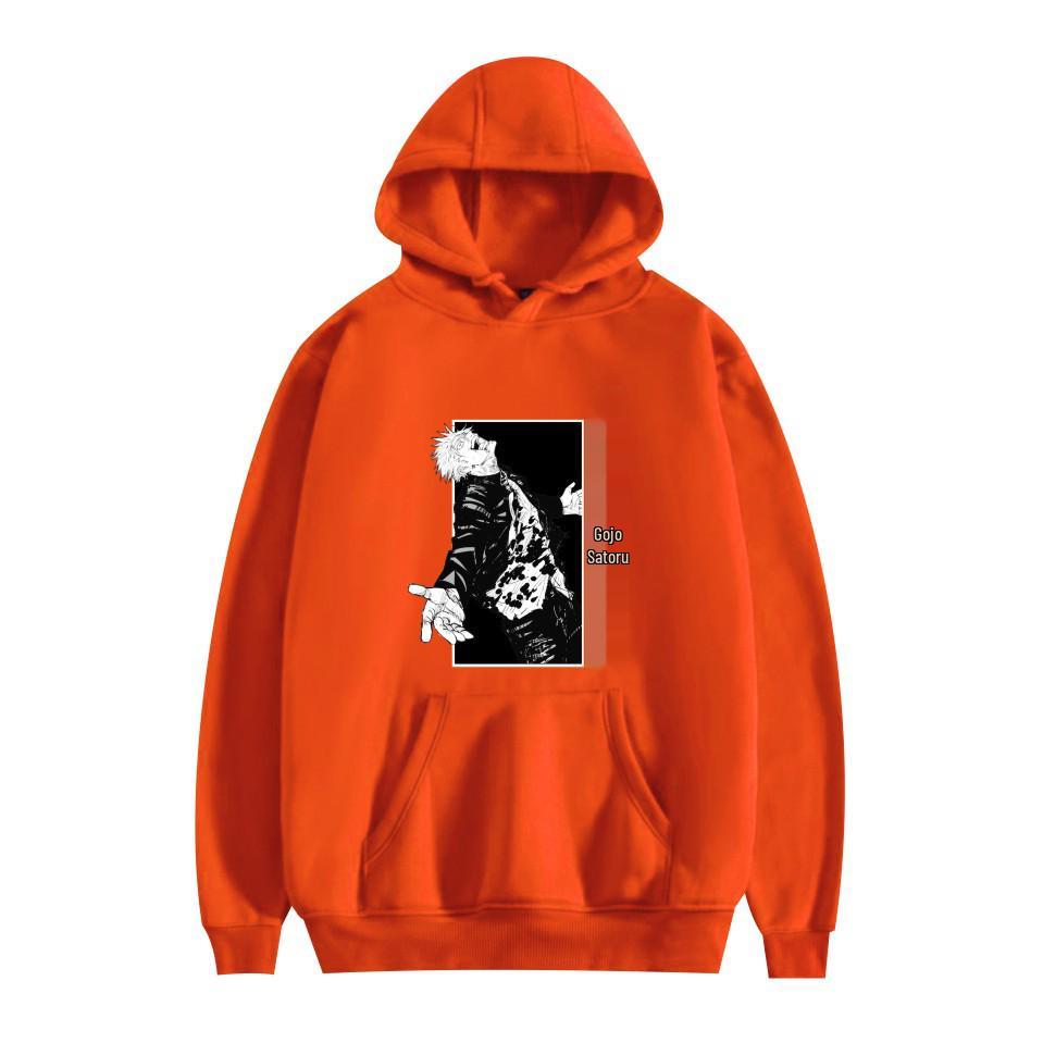 Jujutsu Kaisen Bedruckter Herren-Kapuzenpullover in Übergröße für den Herbst