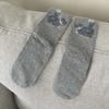 Cartoon Cute Cat Balls Cotton Socks Kawaii Lolita Knitting Socks Women Girls Middle Tube Sleep Sock Cat Print Floor Sock