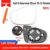 Volkswagen Golf 6 (2010-2013) Vetro Specchietto Retrovisore con Freccia e Cornice Riflettente
