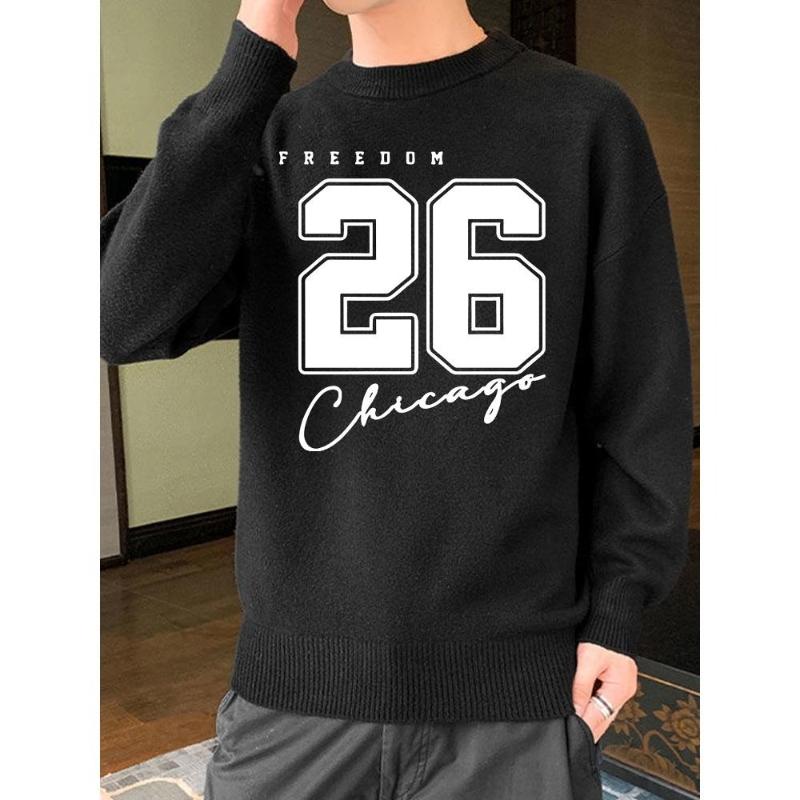 

Men s Slim Fit Turtleneck Sweater, Vertical Striped Print, Wool Blend, Elegant Formal & Daily Wear XXL