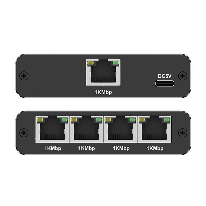 Splitter Ethernet mini SWITCH 1x4 RJ45