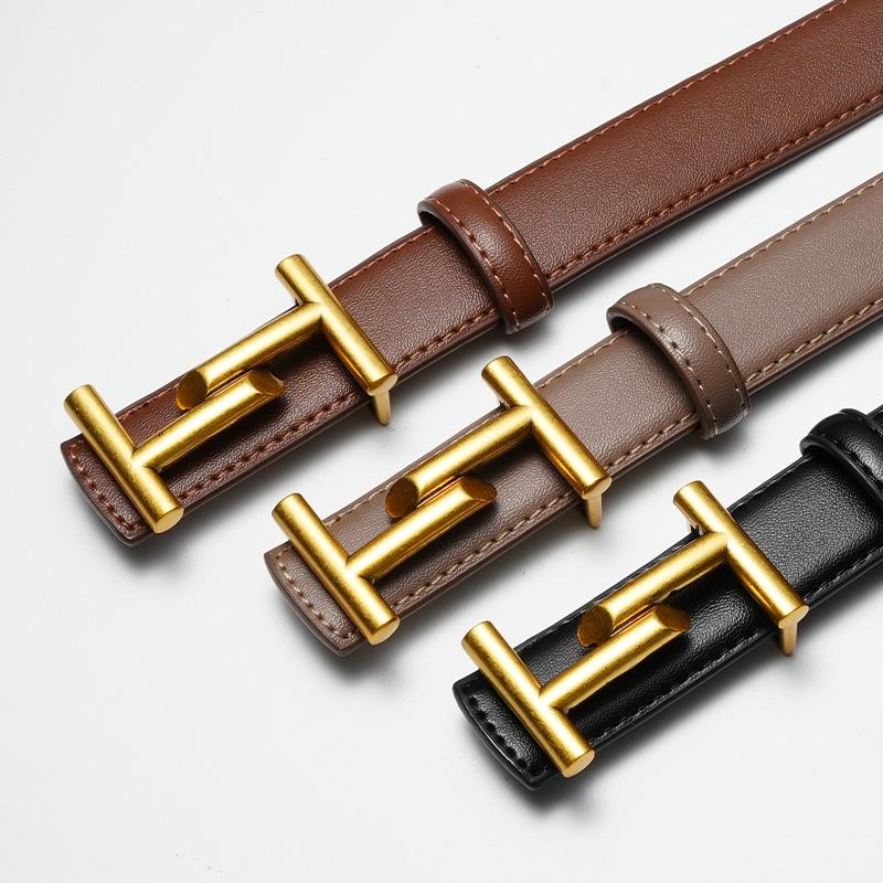 Damen Gürtel  Modisches Kleid  Dekorativer dünner Gürtel  Vielseitiger Rock im neuen Stil  Damen Gürtel mit glatter Schnalle  Damen