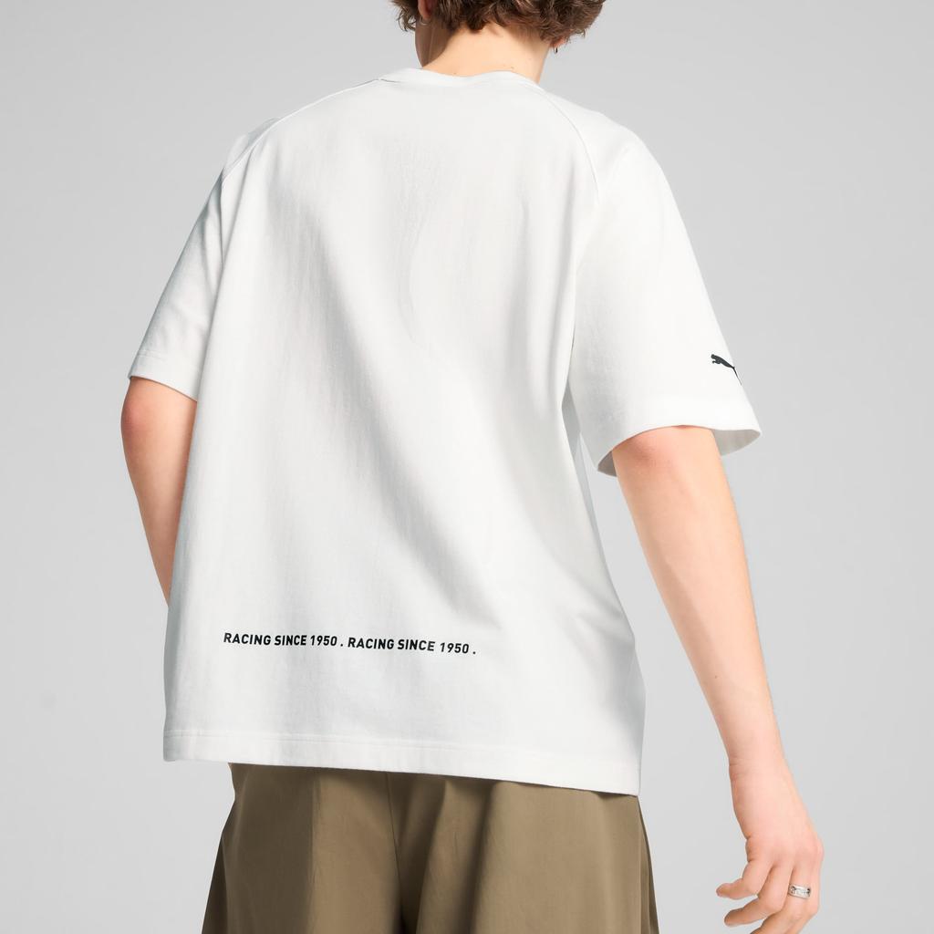Puma Loose Fit Logo Crew Neck Short Sleeve T-Shirt Men Tops White 630131-02