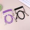 Mechanical Keyboard Coiled Cable Wire Type C USB Port Wire Mechanical Keyboard Aviator Desktop Computer Aviation Connector