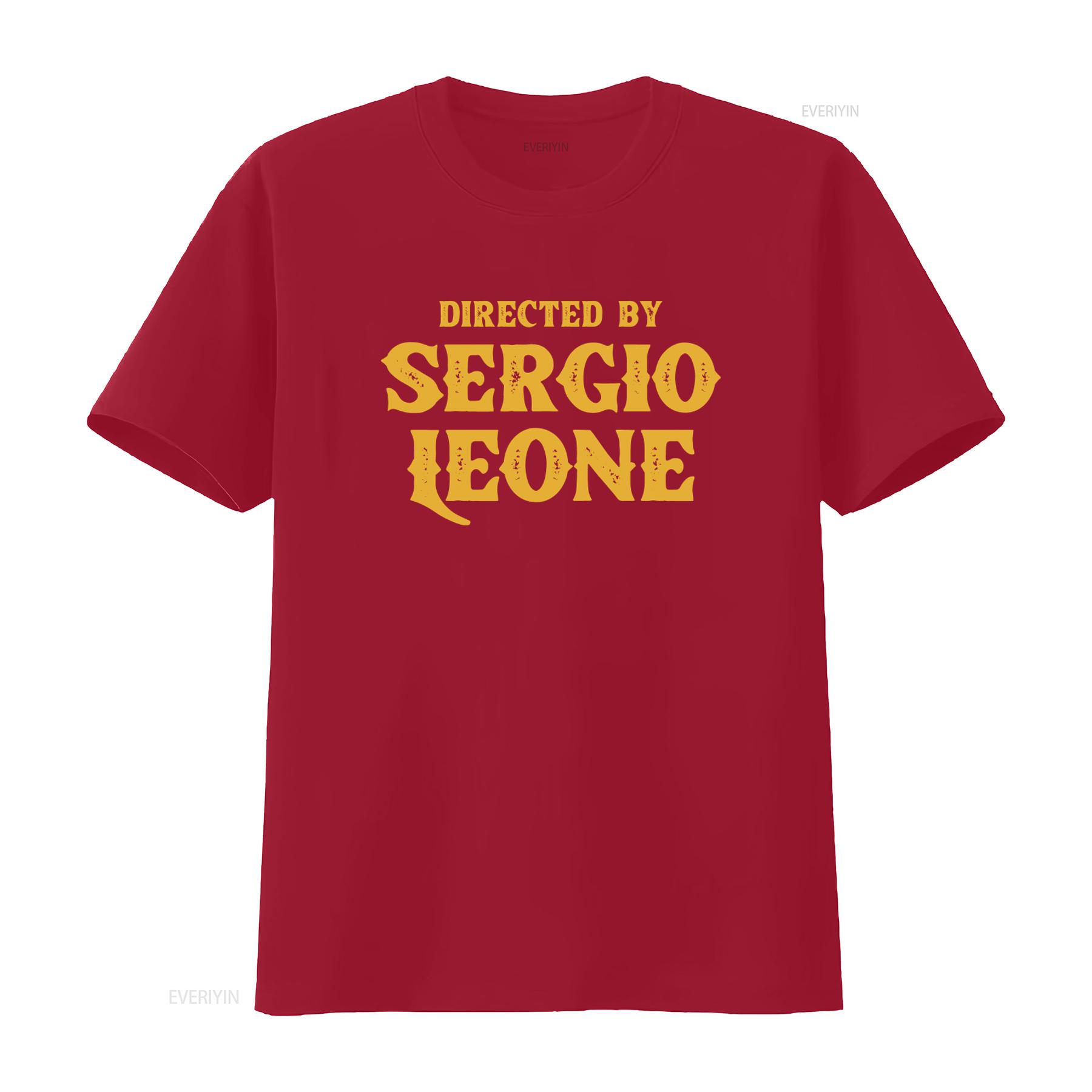 Directed By Sergio Leone Vintage Style T Shirt for Men and Women Unique Movie Inspired Print vintage Washed Soft Versatile S