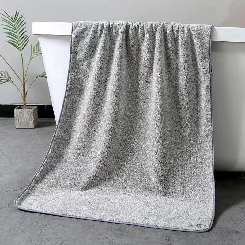 1 pcs Striped Bamboo Hand Towel Absorbent & Quick-drying Super Soft Skin-friendly Bathing Towel For Home Bathroom 35x75cm