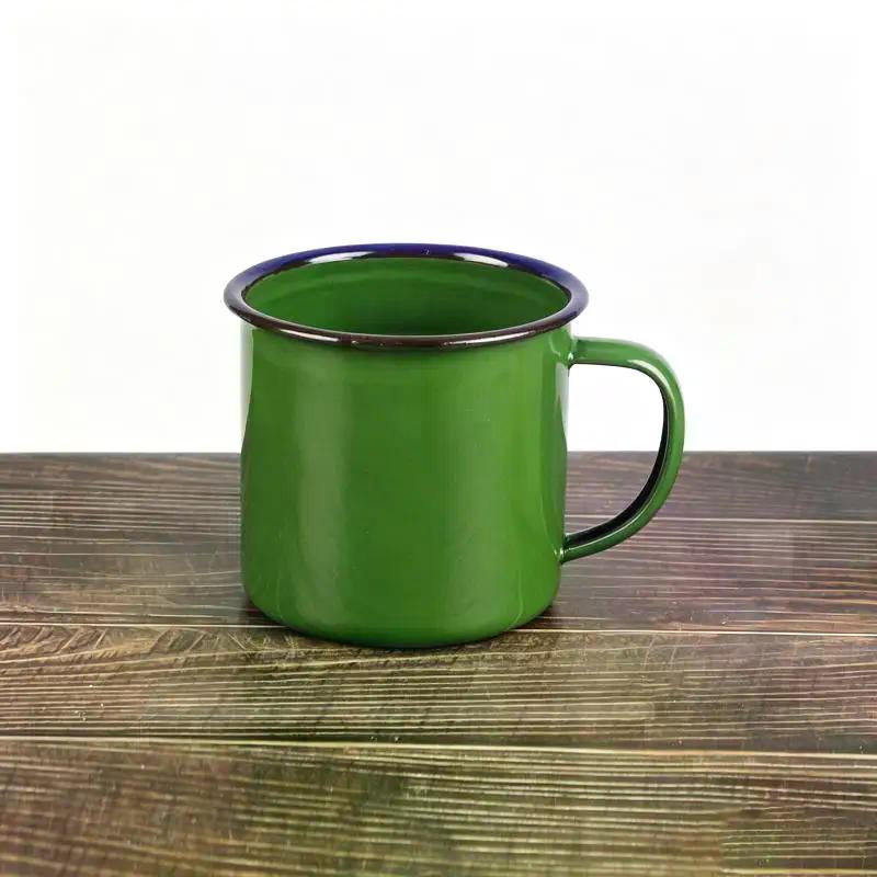 Leichte Emaillierte Trinkbecher BPA Frei Individuelles Logo Mehrfarbig Größe für Camping Wandern Home Office