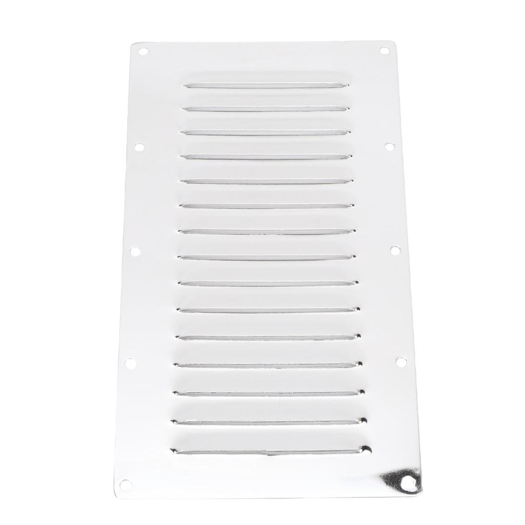 2PCS Air Venting Panel Covers 316 Stainless Steel 15 Slots Rectangular Louvered Air Vent for Ship Yatch