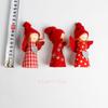 Weihnachtsstoffpuppenanhänger Mini Weihnachtsbaumdeko Engel Weihnachtsmann Schneemann Weihnachtsdekoration für Zuhause