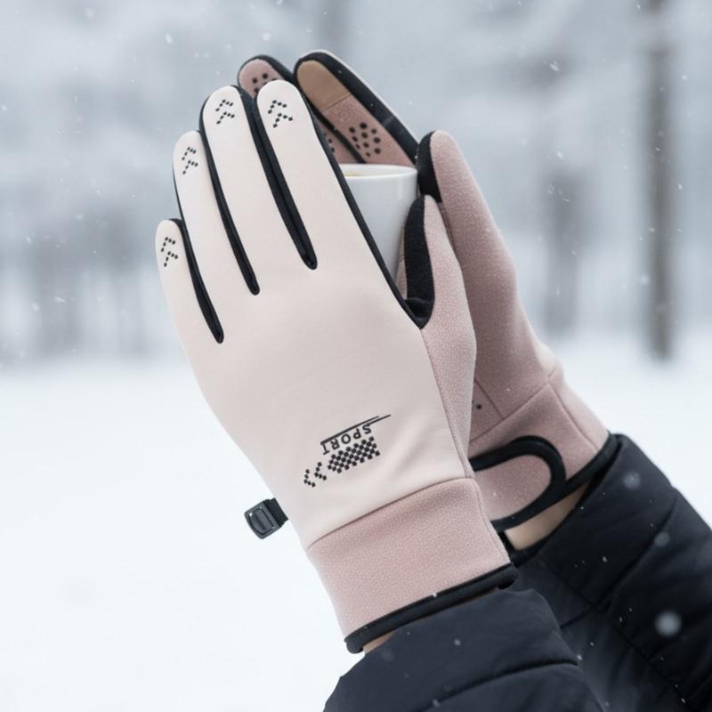 Winter Warm Touchable Screen Enabled Gloves For Men Women Waterproof Design NonSlip Palms Outdoor Sports