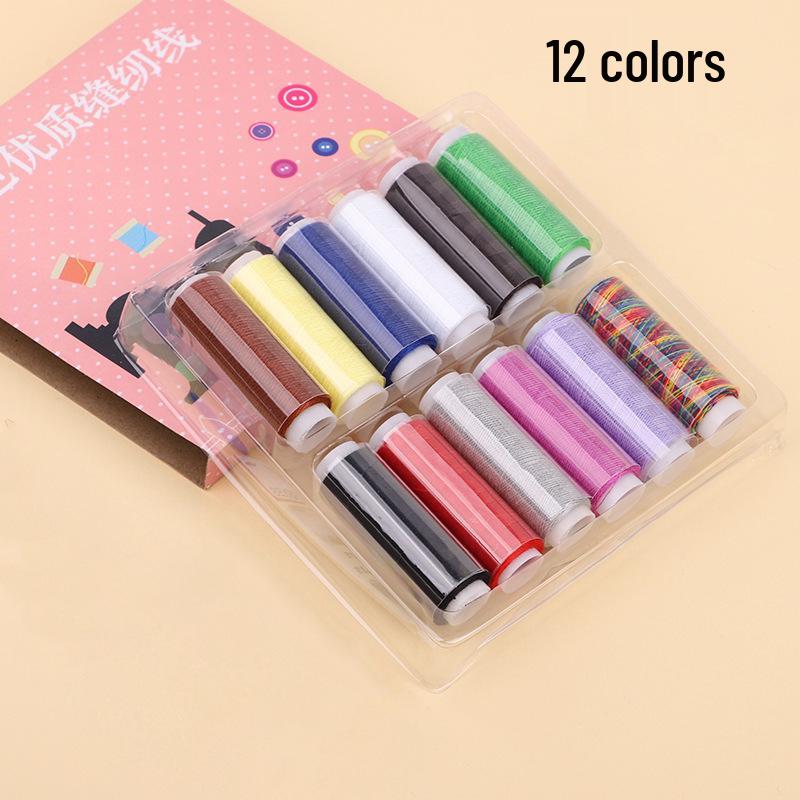 39-Color Sewing Needle and Thread Kit for Home and Repair.