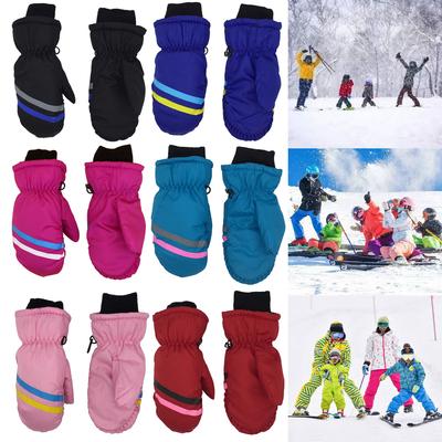 Engrossar Quente Crianças Crianças Neve Snowboard Crianças Luvas de Esqui Passeio ao Ar Livre Luva de Manga Comprida