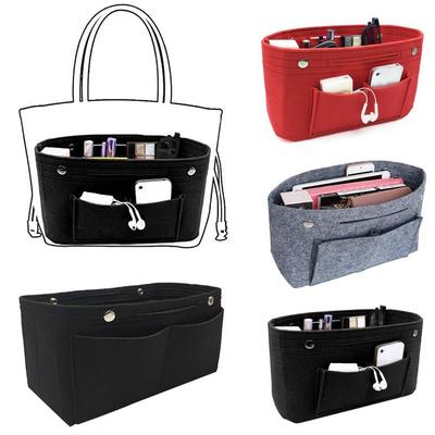Organizador Macio de Viagem Inserção de Feltro Bolsa Interna Inserção para Bolsa Carteira Forro
