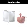 Silicone Candle Mold 3D Heart Shape Room Decors Molds Portrait Art Supplies Silicone Texture for Crafting and Decors