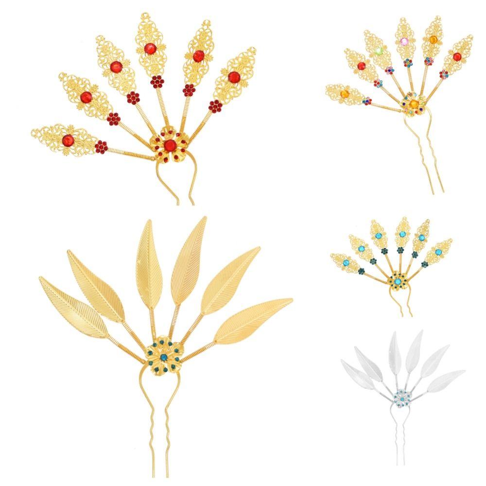 Ancient Hanfu Hodeplagg Thai Hodeplagg Gammel Stil Hodeplagg U-form Hårnål Kvinner