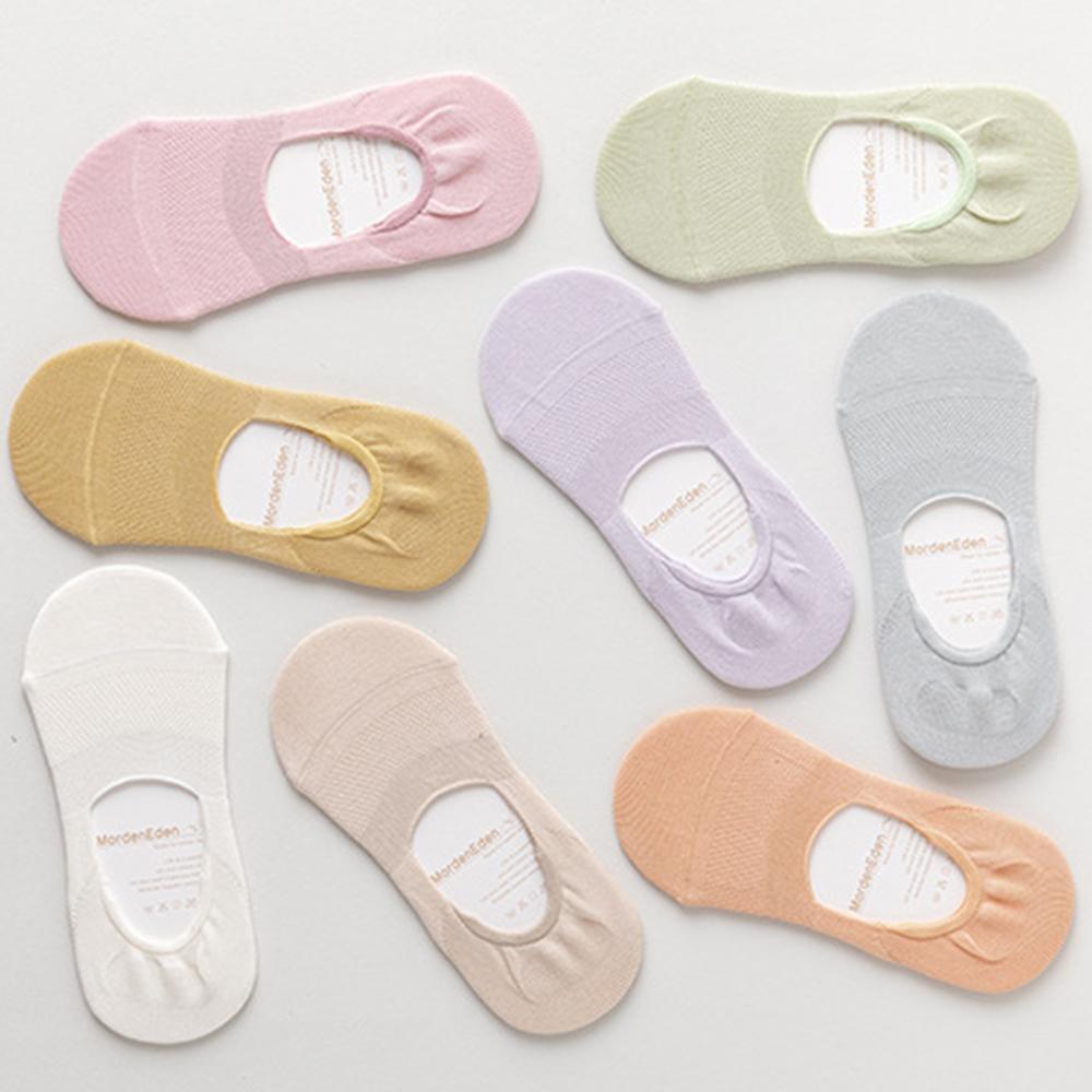 2 Pairs Women Invisible No Show Socks, Mesh Breathable Cotton Liner Socks, Non Slip Low Cut Boat Socks for Summer Daily Wear