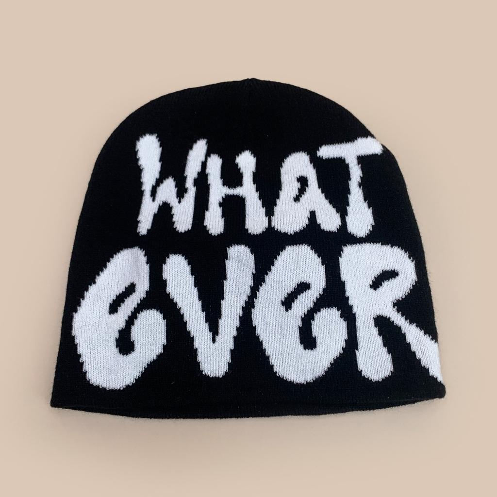 Popular Letter Jacquard Knitted Hat For Men And Women, Warm Personality Contrasting Colors, Hip-Hop Cold Hat, Pullover Hat