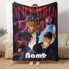 Coperta Stampata Personalizzata con Nome Tema Juice WRLD - Perfetta per Divano, Letto, Viaggi e Uso Esterno | Lavabile in Lavatrice, Accogliente e Durevole.