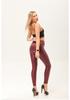 2024 Autumn/Winter Women's High-Waist PU Leather Slimming Pants
