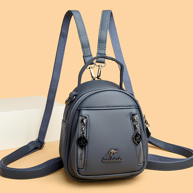 Handtasche mit großem Fassungsvermögen aus weichem Leder, hochwertige Textur, Umhängetasche, kleine runde Tasche, modische Umhängetasche