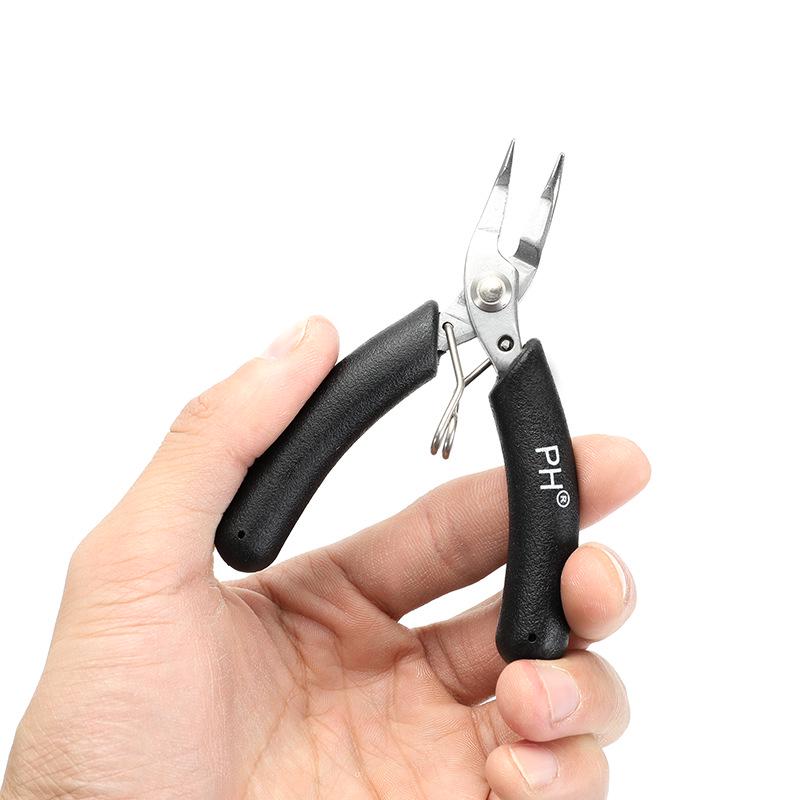 Handgefertigte Schmuckzange aus Edelstahl: Diagonalschneiden, Zahnlose Spitzzange, zum Perlenfädeln