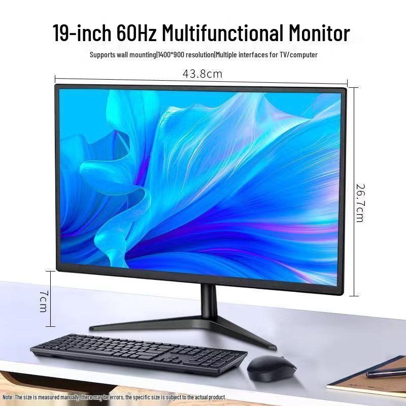 Shik Wall-Mountable HD Desktop Monitor - 20/22/24 Inch for Home or Office Use