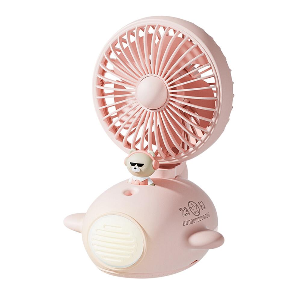 Quiet Operation Portable Fan, Mini Handheld Fan With Night Light USB Rechargeable Fan For Kids Adults, Adjustable Wind Speed Fan With Multi-purpose