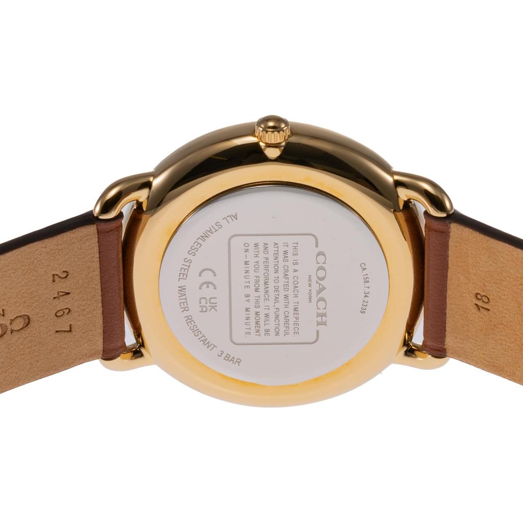 ELLIOT Watch ELLIOT Stainless Steel Mineral Glass Quartz Daily Waterproof 14504206 Brown [Coach] Women's [Item]