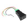 DC 12V 4 Wire Car Foglight Switch Fog Light On Off Button For Toyota Yellow Indicator