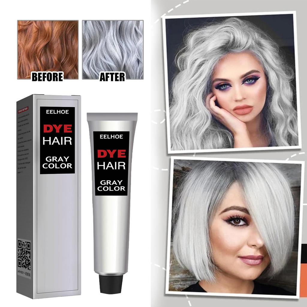 Hairdressing Cream for Grandma's Gray Trendy Hair, Easy To Color, Long-lasting and Gentle Hair Care Without Damaging Hair