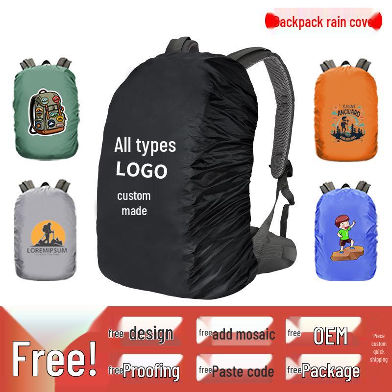 Custom Waterproof Backpack Rain Cover for Outdoor Mountaineering and School Bags 25L XS (Fits 15-25L)