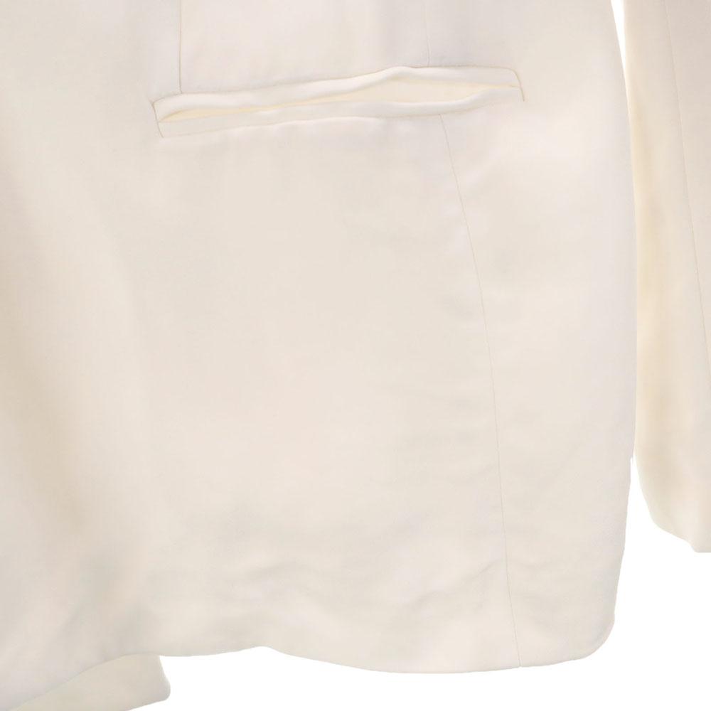 Celine Jachetă cambrată cu mâneci lungi 38 Alb sistem Femei Folosit