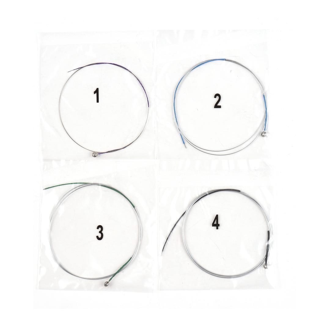 4 corde per violino per violini 3/4-4/4, set completo universale con avvolgimento in alluminio e magnesio (GDAE)