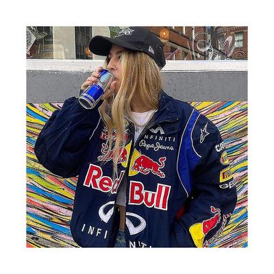 Rion Racing Jacke Vintage, Bomberjacke Print, F1 Streetwear Jacke Y2k weniger