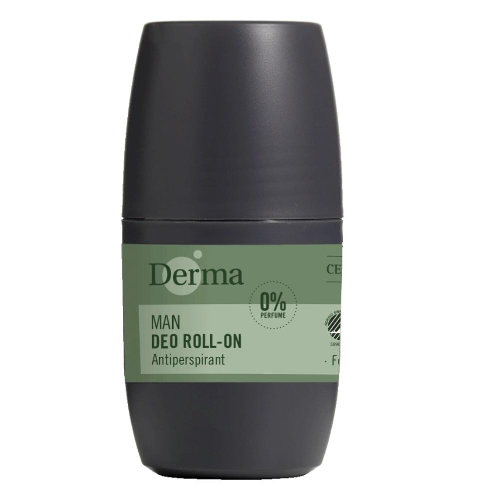 Derma Man Roll-On Antiperspirant, 50ml - Effective Odor and Sweat Protection for Men