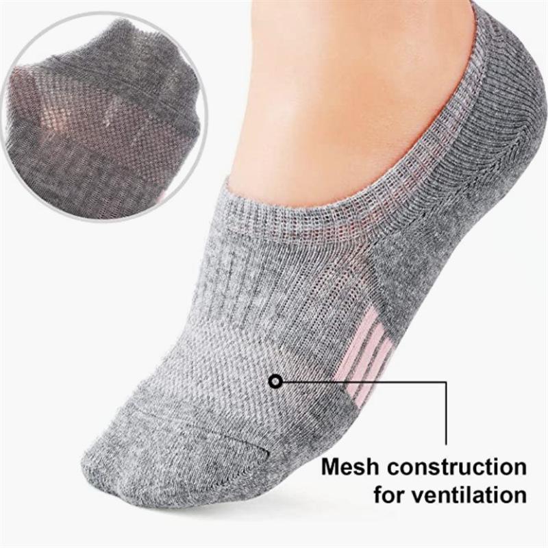 Women s Invisible Cotton Boat Socks - Sweat-Absorbent, Breathable, Low-Cut, Solid Color, Antibacterial, Thin, Versatile L (40-44)