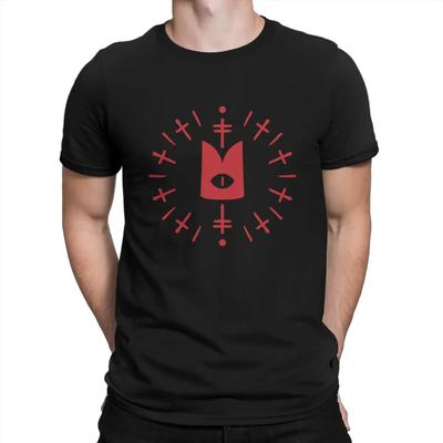 Cult of The Lamb Kozí Hra Pánské Tričko Oko Koruna Výrazné Tričko Grafické Mikiny Hipster
