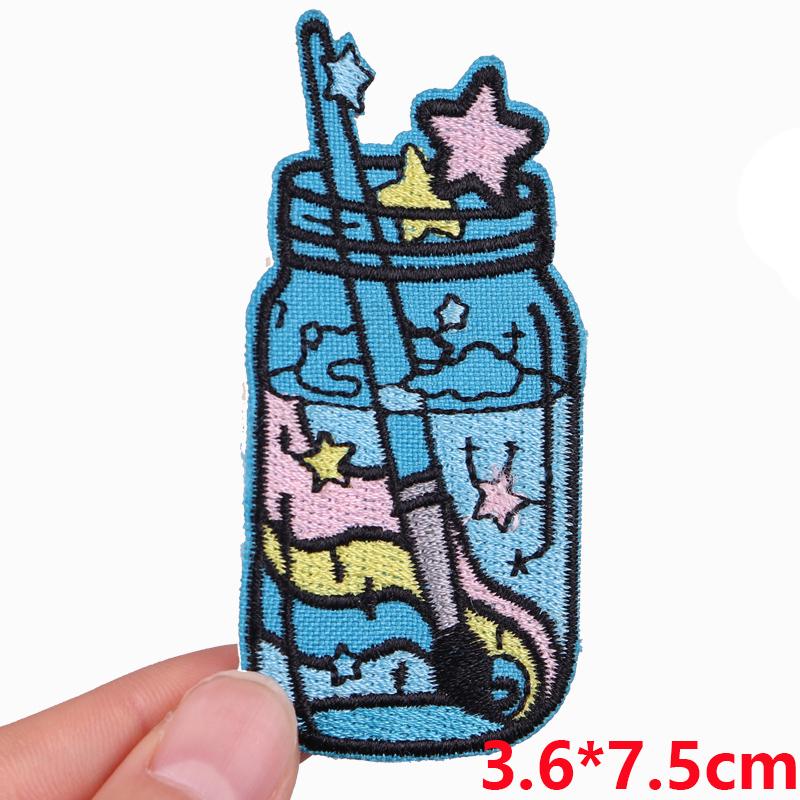 Embroidery Patch Diy Cartoon Patch Iron On Patches For Clothing Letter Embroidered Patches For Jackets Ironing /Sew Applique