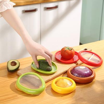 Fruit Vegetable Storage Box with Transparent Cover BPA Free Reusable Easy To Clean Portable Fridge Storage Container