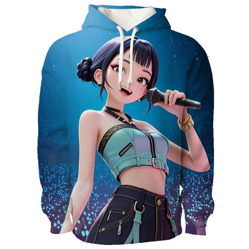 Kpop Dämonenjäger Hoodies 3D Gedruckt Herren Damen Lässiger Pullover Mode Sweatshirts Unisex Kleidung Weiblich Harajuku Streetwear