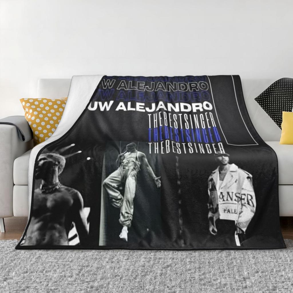 Rauw Alejandro Blankets Soft Warm Flannel Throw Blanket Bedding for Bed Living Room Picnic Travel Home Sofa