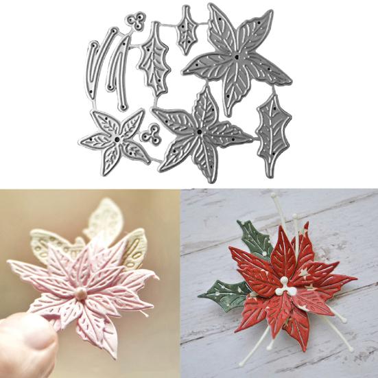 Cutting Dies Lightweight Reusable DIY Flower Metal Cutting Dies for Christmas