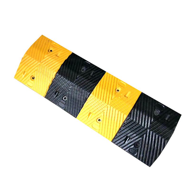 Heavy-Duty Rubber Speed Bump with Ramp