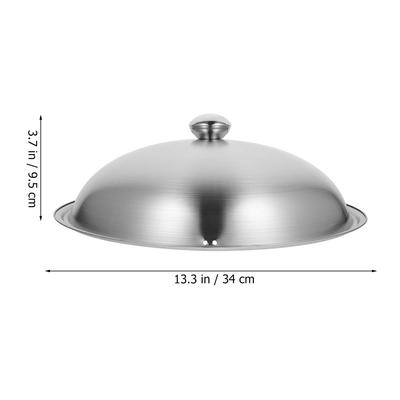 Stainless Steel Pot Lid Useful Pan Cover Lids Metal Cookware for Pots and Pans Wok Household